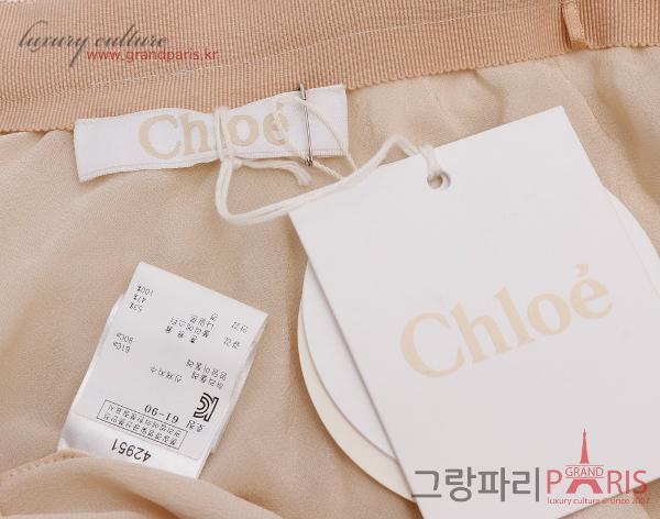 끌로에 화이트 베이지 쉬폰 플라워 레이스 스커트 34