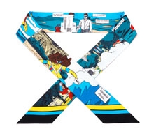 에르메스 WOW 블루 아주르 잔느 트윌리 스카프 보러가기