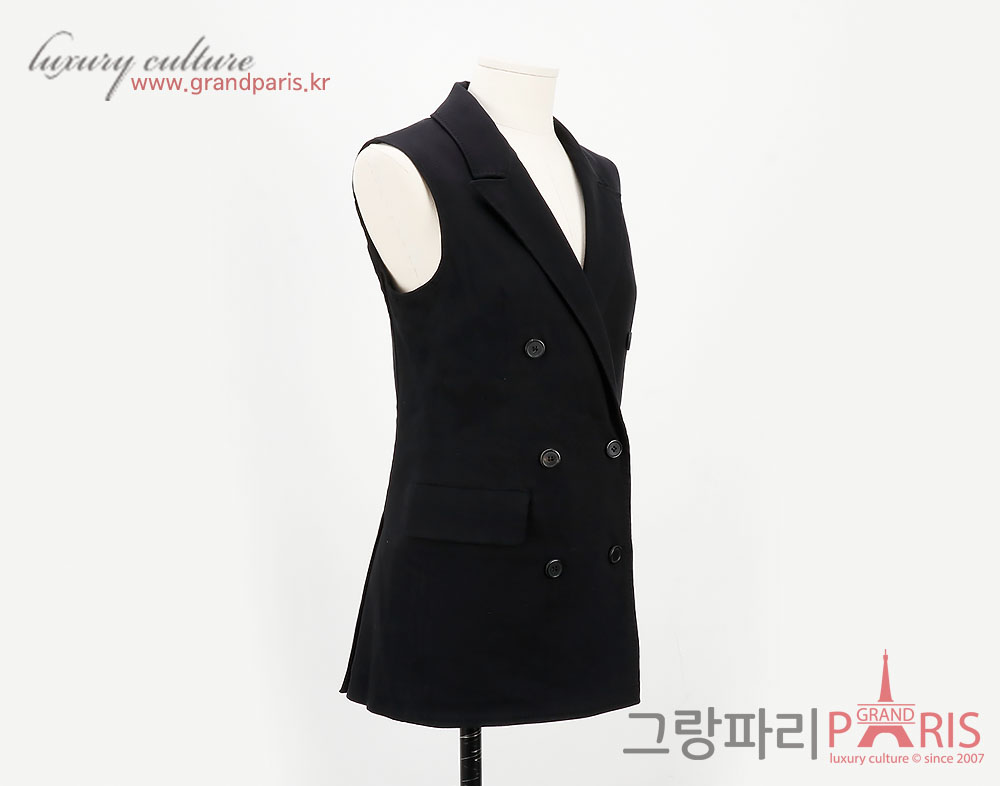 랑방 블랙 롱 베스트 34