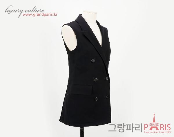 랑방 블랙 롱 베스트 34