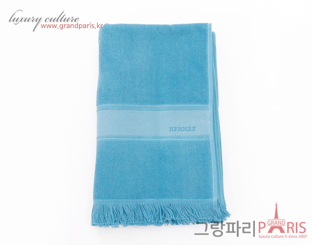에르메스 블루 비치타올