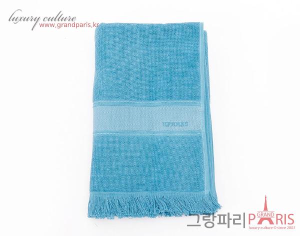 에르메스 블루 비치타올