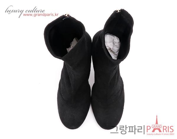 샤넬 블랙 베이직 앵클부츠 37 1/2