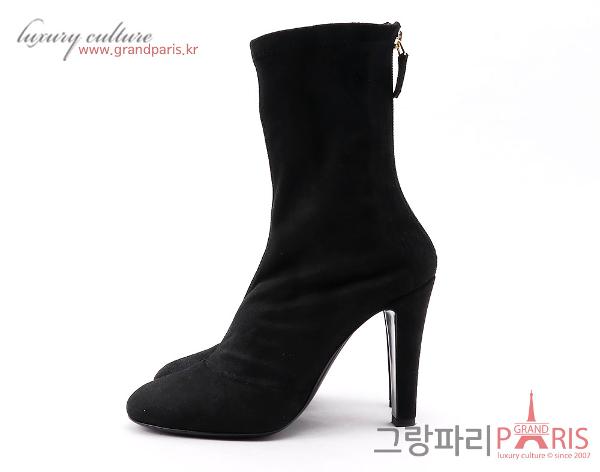샤넬 블랙 베이직 앵클부츠 37 1/2