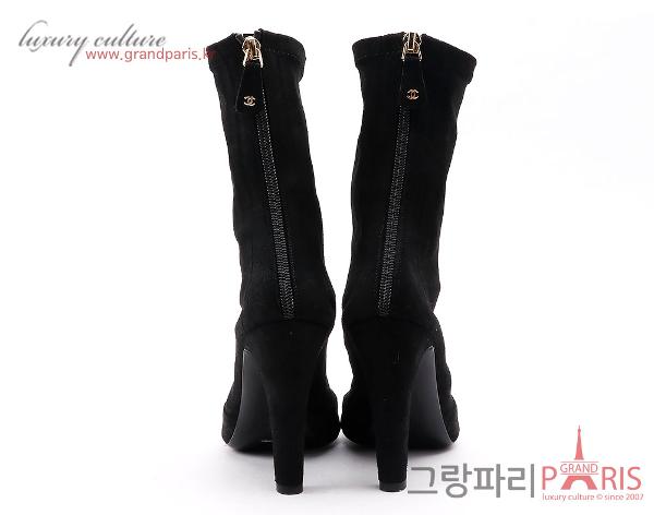 샤넬 블랙 베이직 앵클부츠 37 1/2