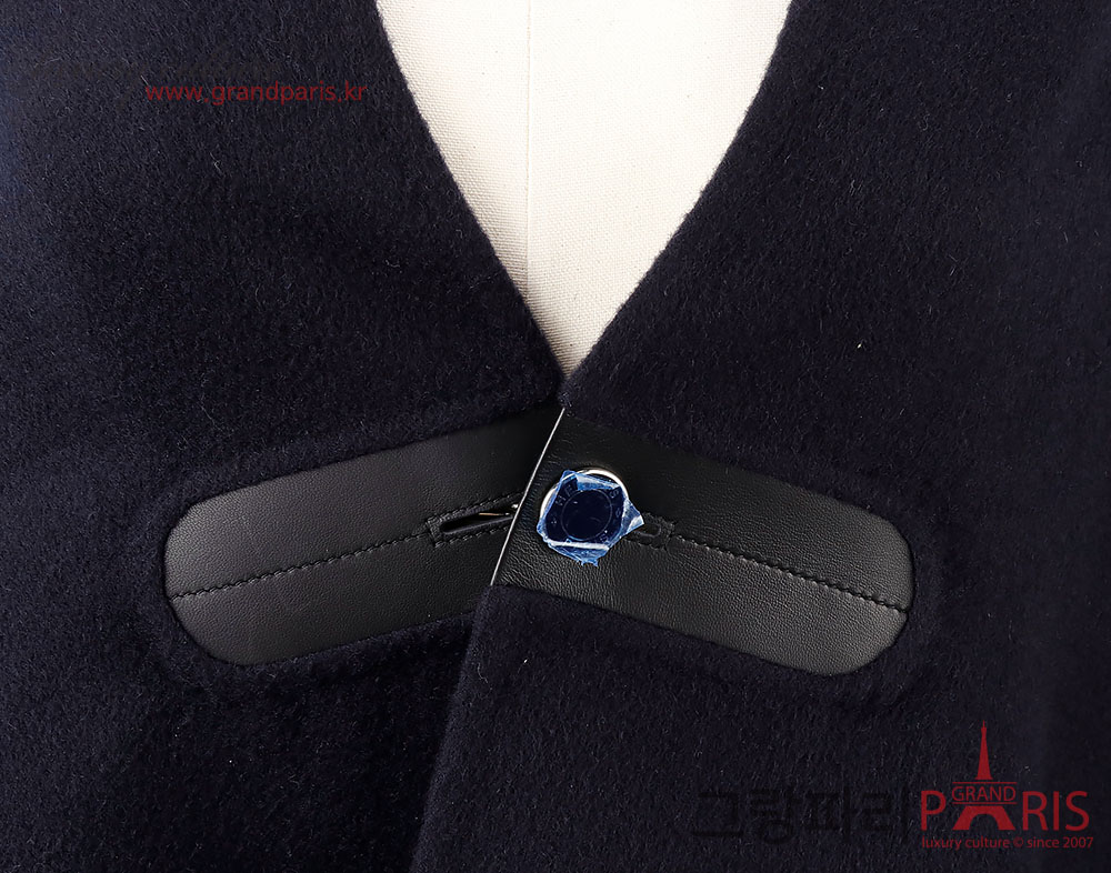 에르메스 블루뉘 캐시미어 케이프