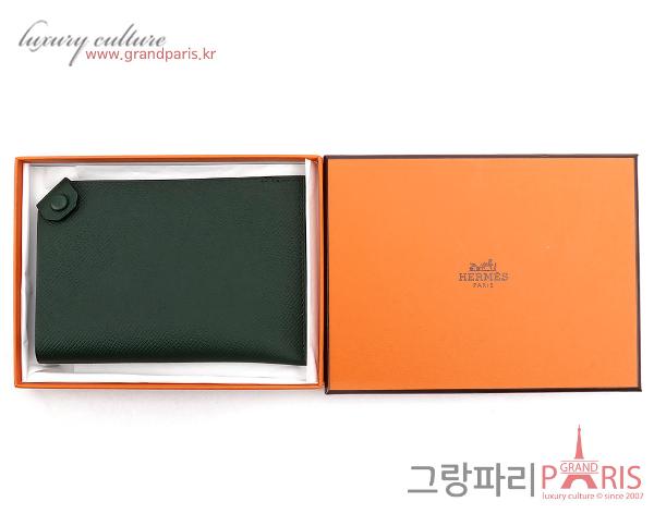에르메스 타르마 여권 케이스 카키