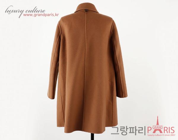 루이비통 카멜 로고 벨티드 코트 36