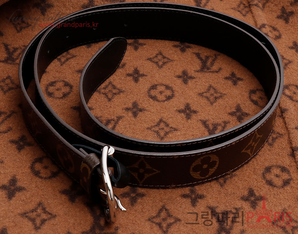 루이비통 카멜 로고 벨티드 코트 36