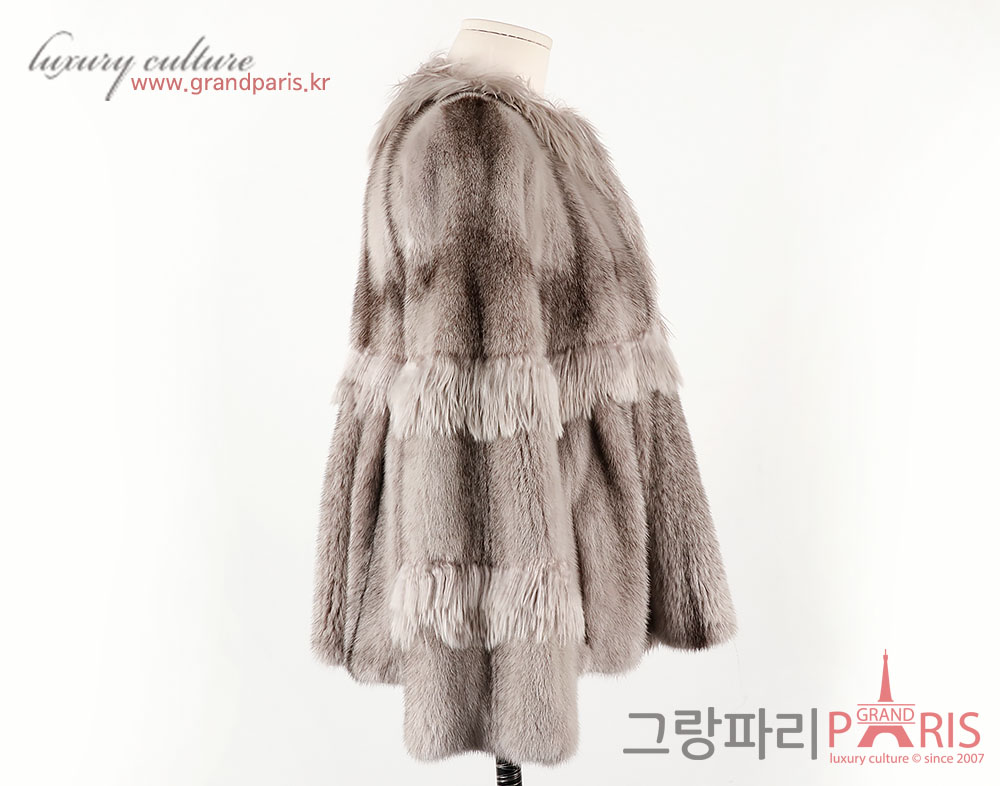 펜디 그레이 밍크 숏 자켓 36