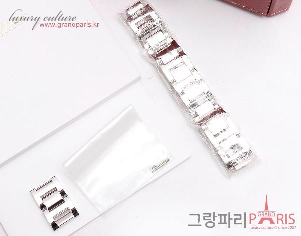 까르띠에 발롱블루 베젤 다이아 화이트골드 시계