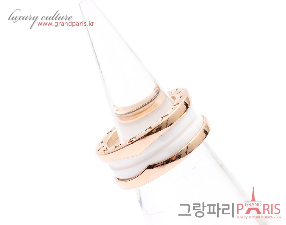 불가리 비제로원 로즈골드 화이트 세라믹 47