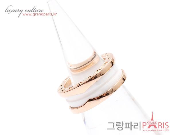 불가리 비제로원 로즈골드 화이트 세라믹 47