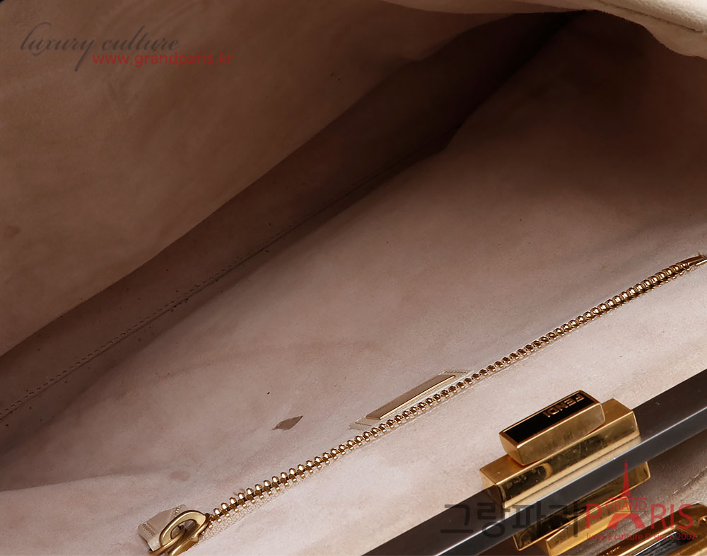 펜디 크림 베이지 피카부 토트