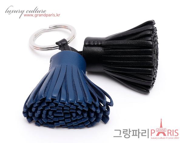 에르메스 카르멘 듀오 키링 블랙 블루뉘
