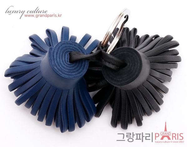 에르메스 카르멘 듀오 키링 블랙 블루뉘