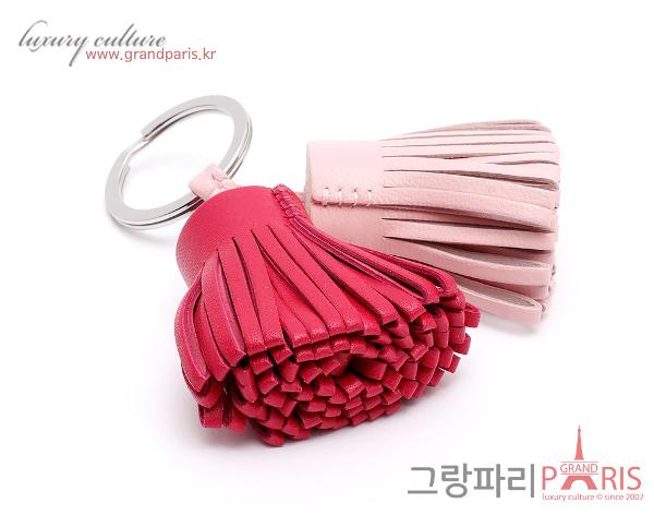 에르메스 카르멘 듀오 키링 핑크