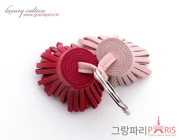 에르메스 카르멘 듀오 키링 핑크