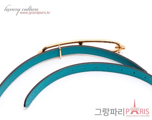 에르메스 룰리스 여성 벨트 블랙 파온 금장 75 T