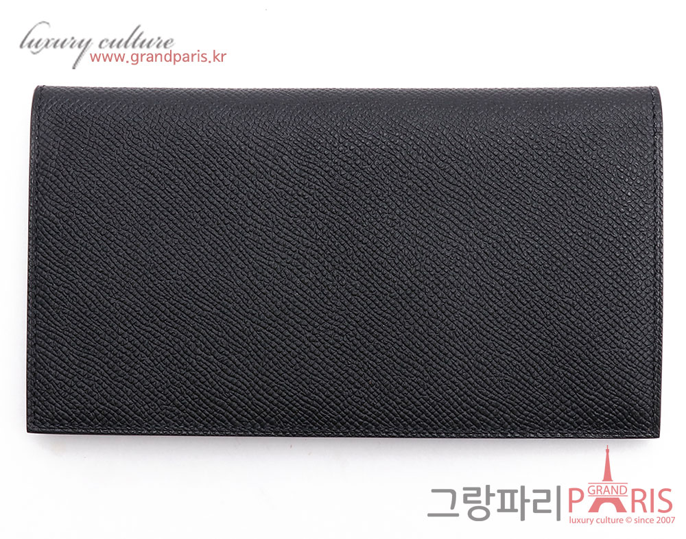 에르메스 시티즌 장지갑 블랙 Z