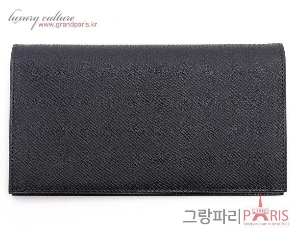 에르메스 시티즌 장지갑 블랙 Z