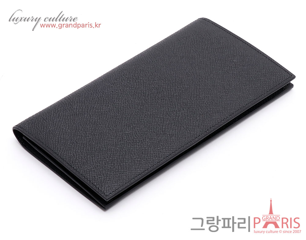 에르메스 시티즌 장지갑 블랙 Z