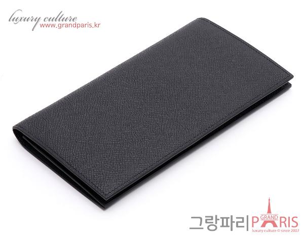 에르메스 시티즌 장지갑 블랙 Z
