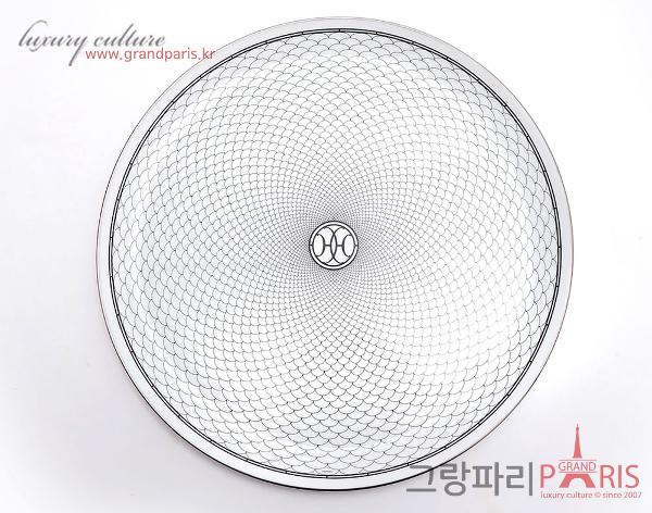 에르메스 H 데코 타르트 플레이트 화이트