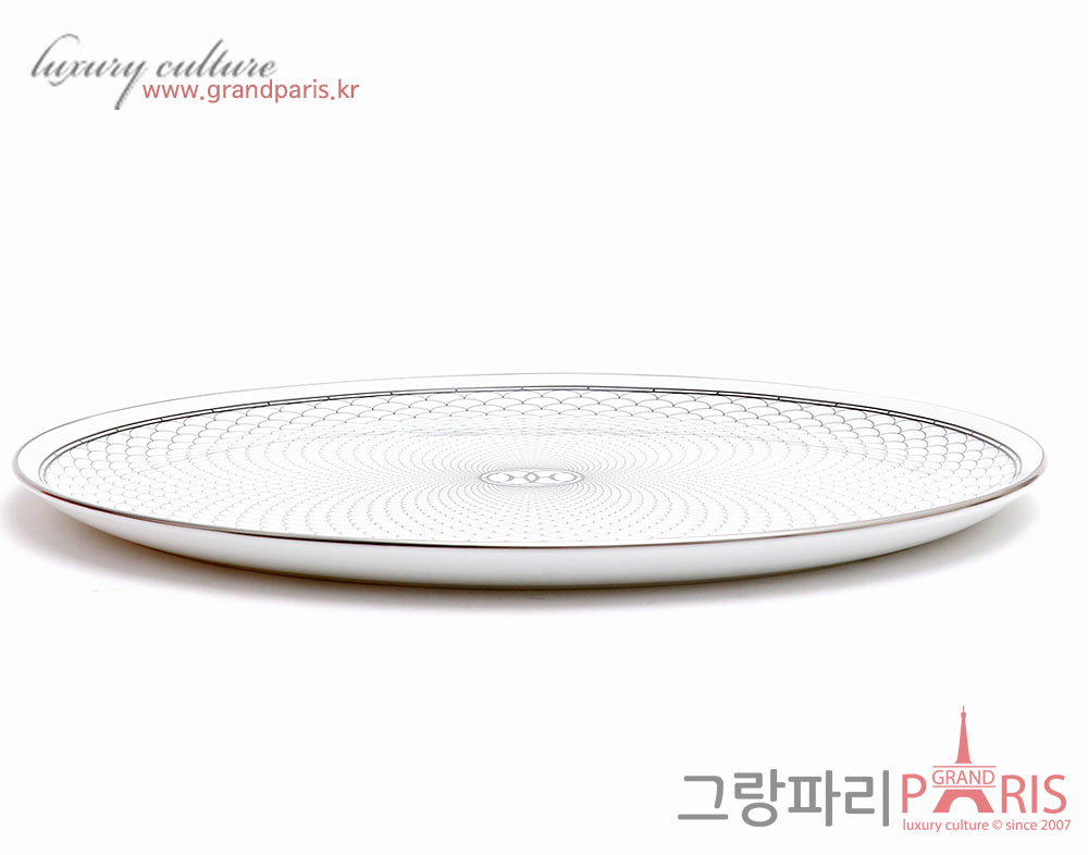 에르메스 H 데코 타르트 플레이트 화이트