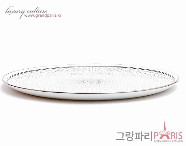 에르메스 H 데코 타르트 플레이트 화이트