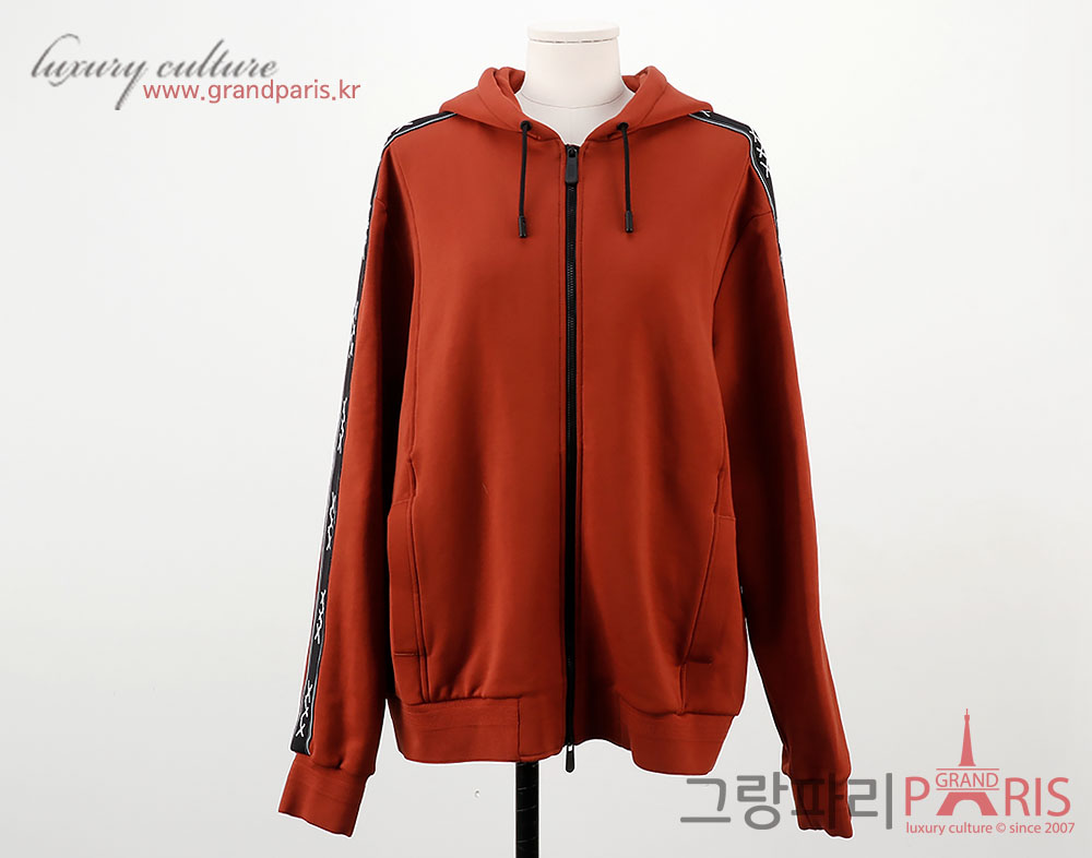 제냐 딥오렌지 트레이닝 후드 집업 XL