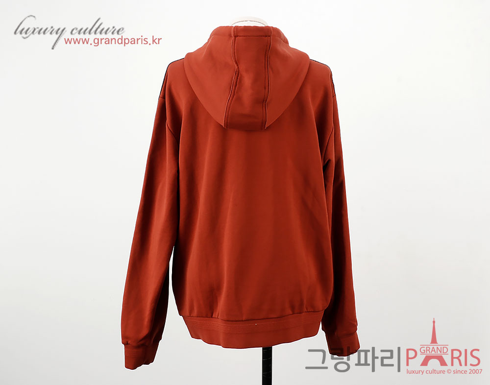 제냐 딥오렌지 트레이닝 후드 집업 XL