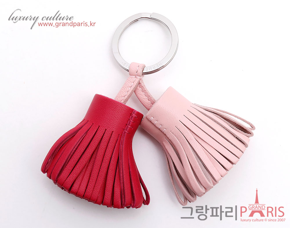 에르메스 카르멘 듀오 키링 핑크