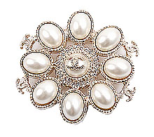 샤넬 진주 플라워 브로치 샴페인골드 보러가기