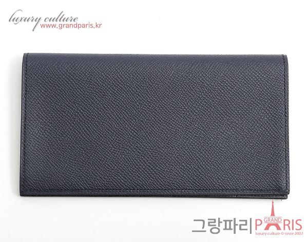 에르메스 MC2 장지갑 블루인디고 Y