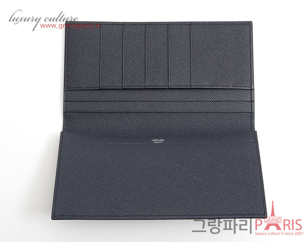 에르메스 MC2 장지갑 블루인디고 Y