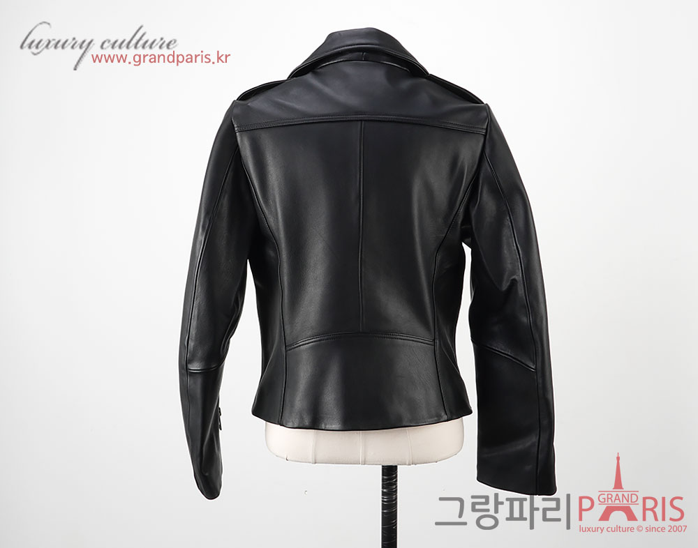 산드로 블랙 램스킨 라이더 자켓 4
