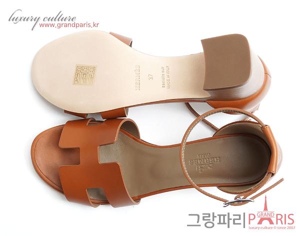 에르메스 엔센스 50 샌들 네츄럴 37