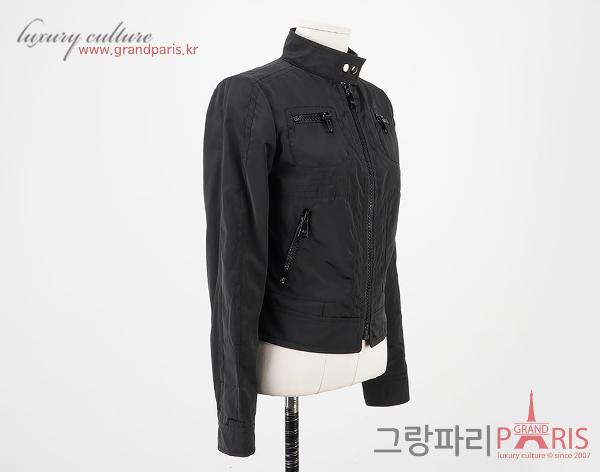돌체앤가바나 블랙 포켓 크롭 집업 점퍼 36