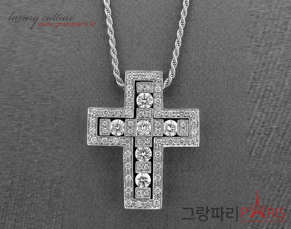 다미아니 벨에포크 라지 네크리스 화이트골드 다이아