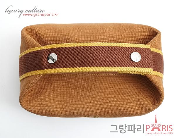 에르메스 BRIDE A BRAC 여행용 파우치 스몰 오크레