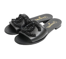 샤넬 블랙 CC 램스킨 슬리퍼 37 보러가기