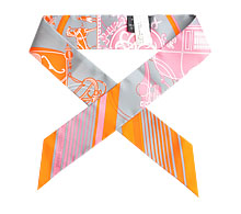 에르메스 트윌리 스카프 그레이 오렌지 핑크 보러가기