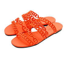 에르메스 페이봇 젤리 샌들 오렌지 37	 보러가기