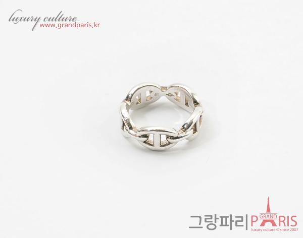 에르메스 샹달 엔체이니 링 스몰 실버 51