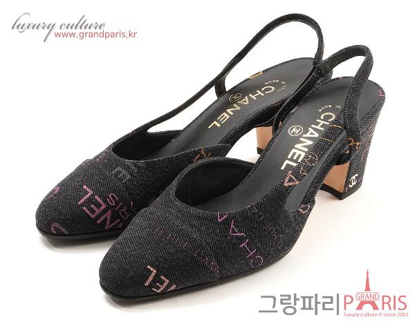 샤넬 CC 로고 데님 슬링백 36	