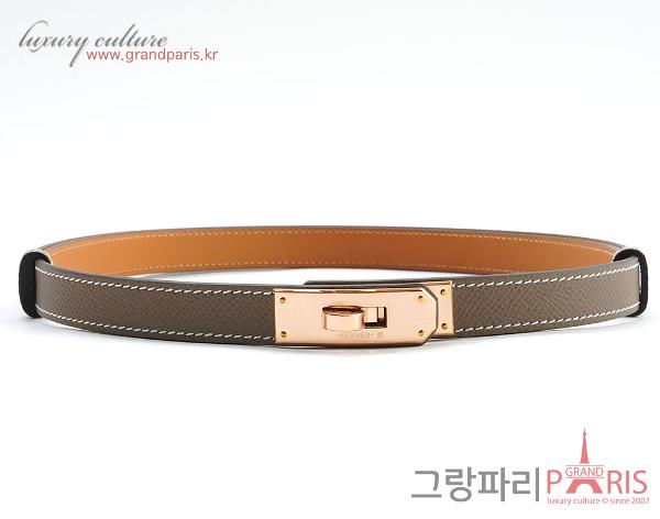 에르메스 켈리 벨트 에토프 로즈골드 U 
