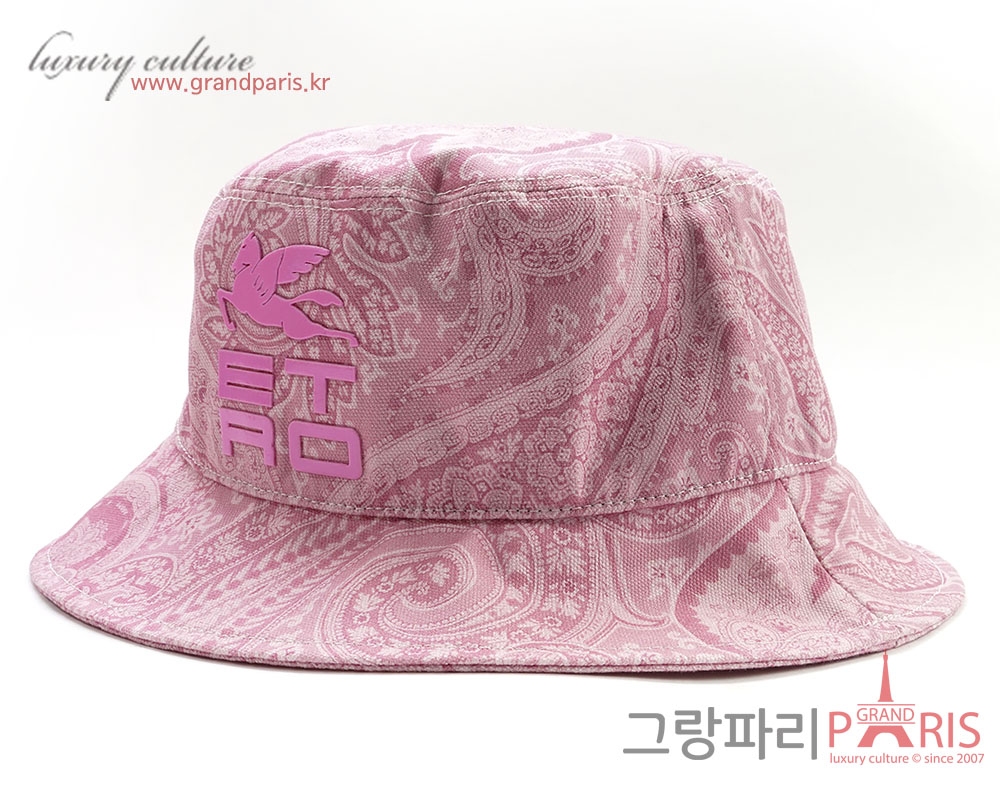 에트로 핑크 페이즐리 버킷햇	