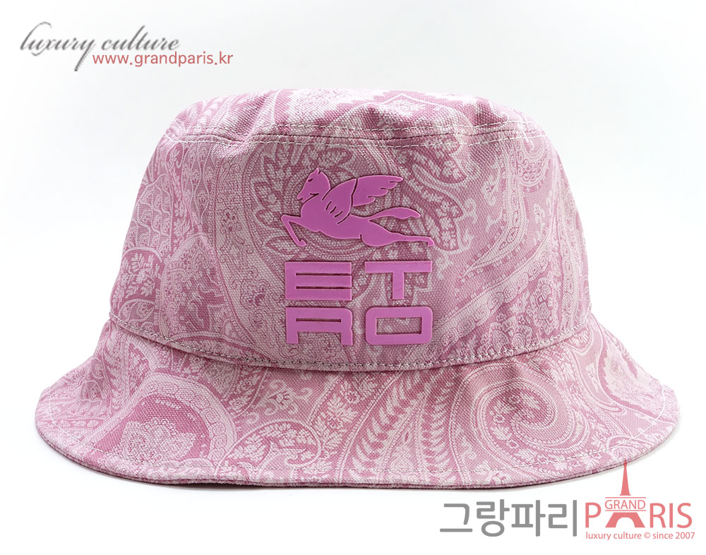 에트로 핑크 페이즐리 버킷햇	