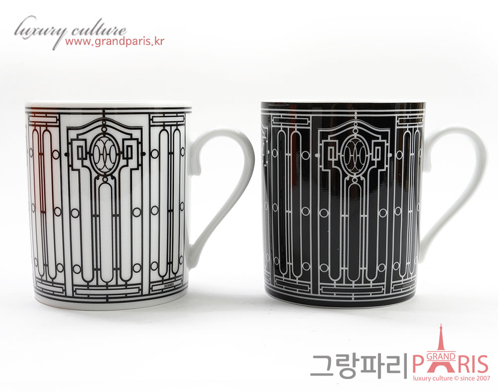 에르메스 H데코 머그컵 2P SET	